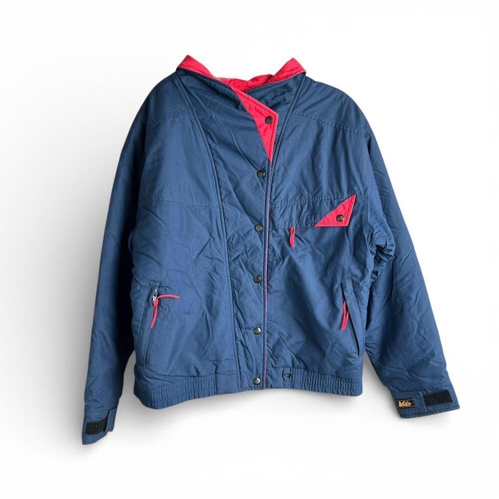 Vintage REI Navy Blue and Red Outdoor Jacket